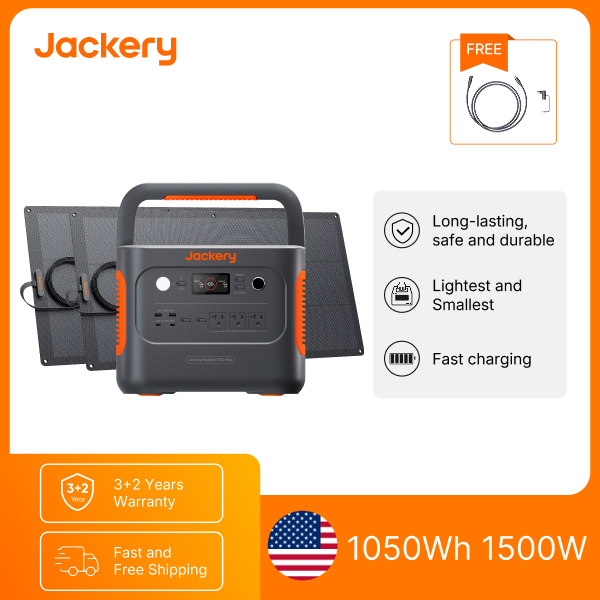 جاكيري E1000AC محطة طاقة محمول - مراجعة Solar Emergency Charger وسعره